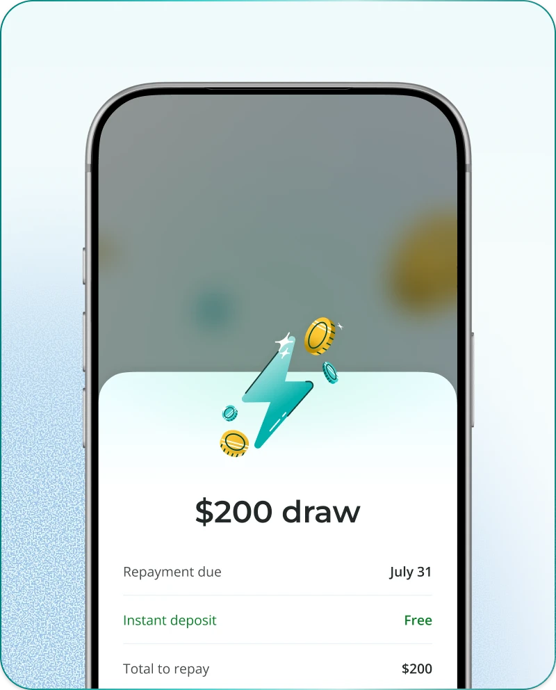 Get cash in seconds